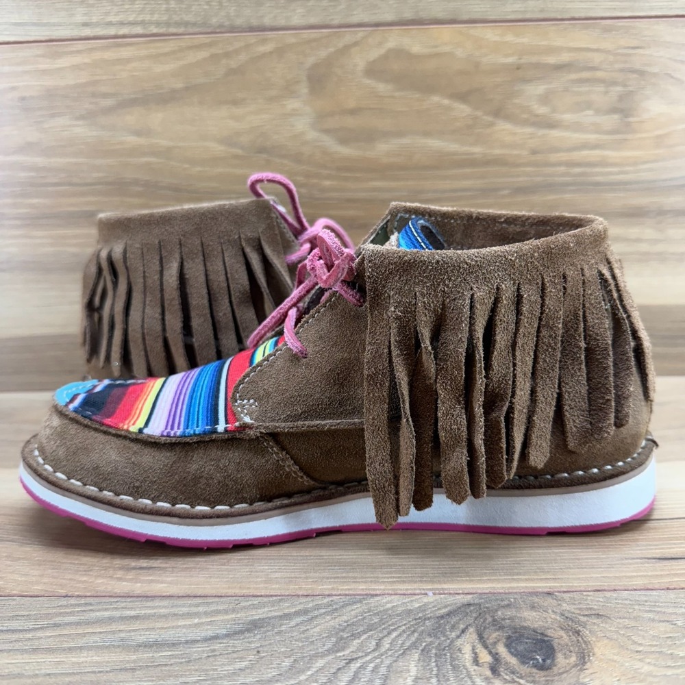 ARIAT Cruiser Serape Suede Fringe 6.5 Chukka Ankle Boot - Picture 5 of 11